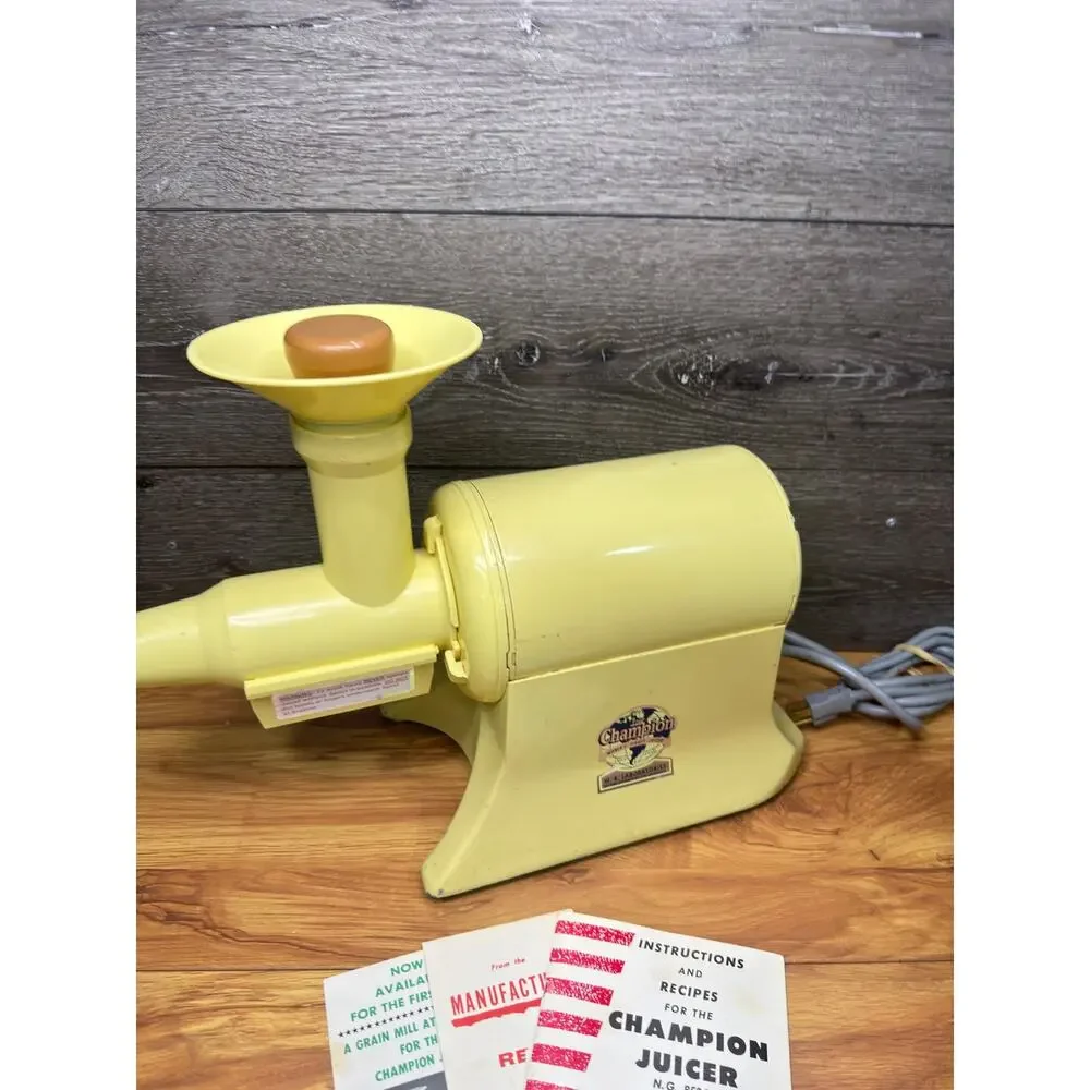 VTG Champion Juicer 1/3 HP Heavy Duty Motor Model G5-NG-853S ~tested Working